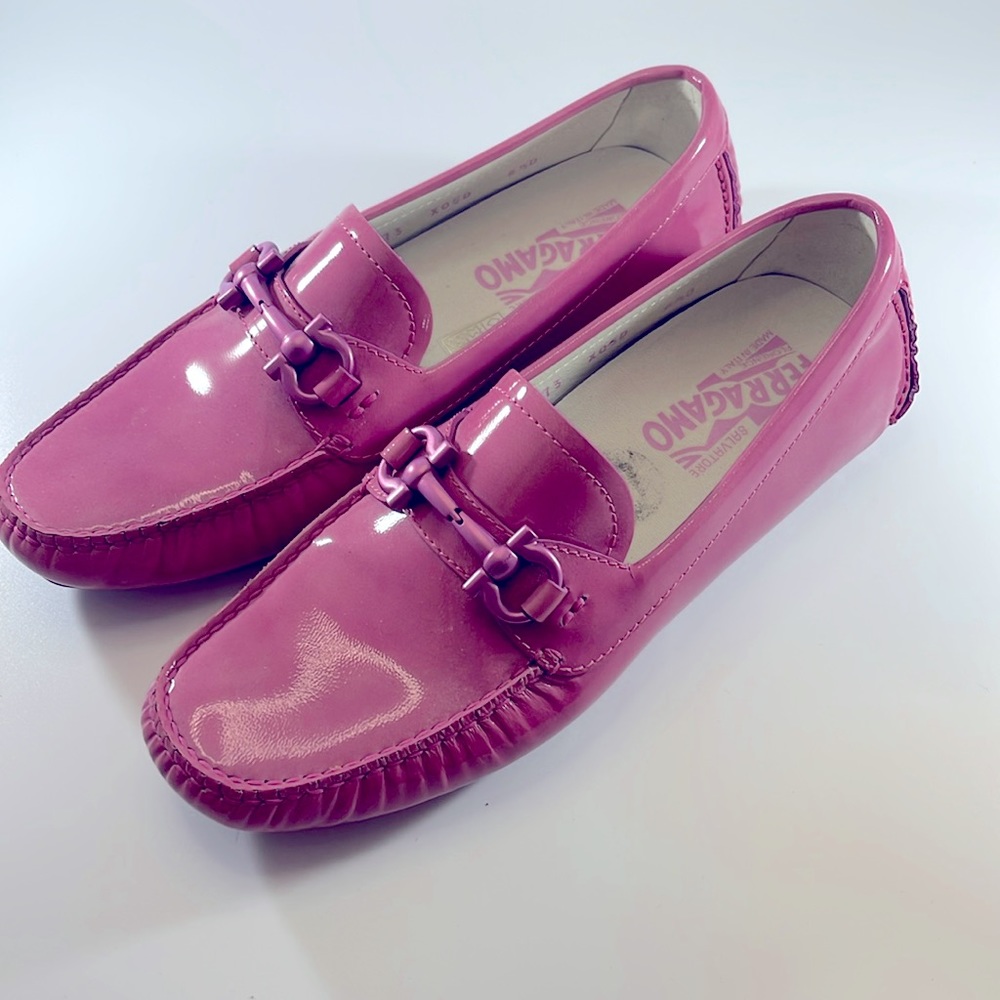 Women’s Patient Leather Salvatore Ferragamo Loafers